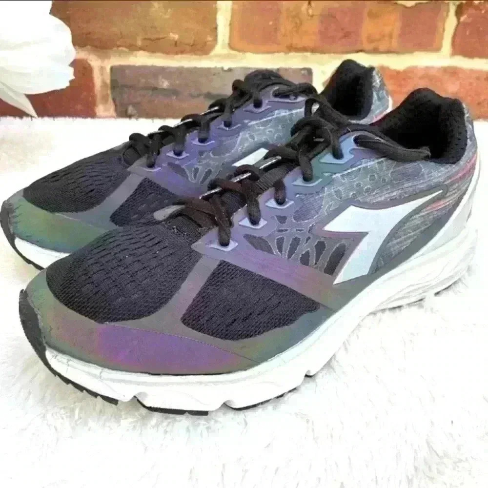 Diadora Blu‎ Shield Mythos Hip Metallic Athletic Running Sneakers Size 7